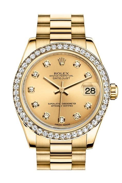 rolex 31mm with diamonds price|rolex datejust 31 gold price.